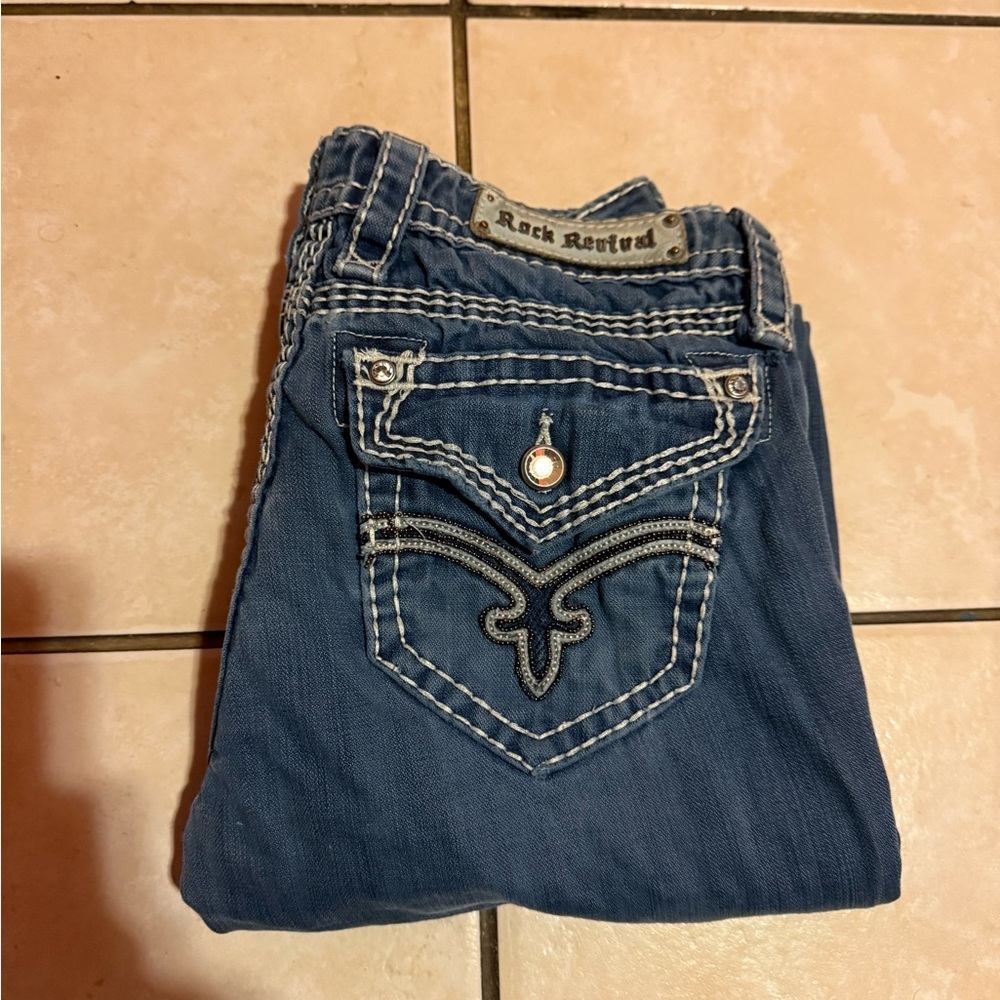 Rock Revival Dark Blue Boot Cut Jeans